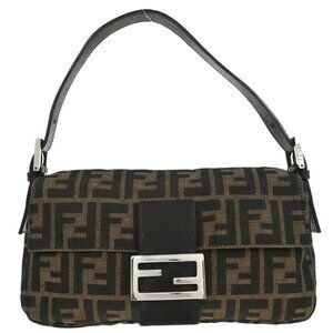 Fendi Brown Zucca Baguette Handbag 2321/26424/008 116782